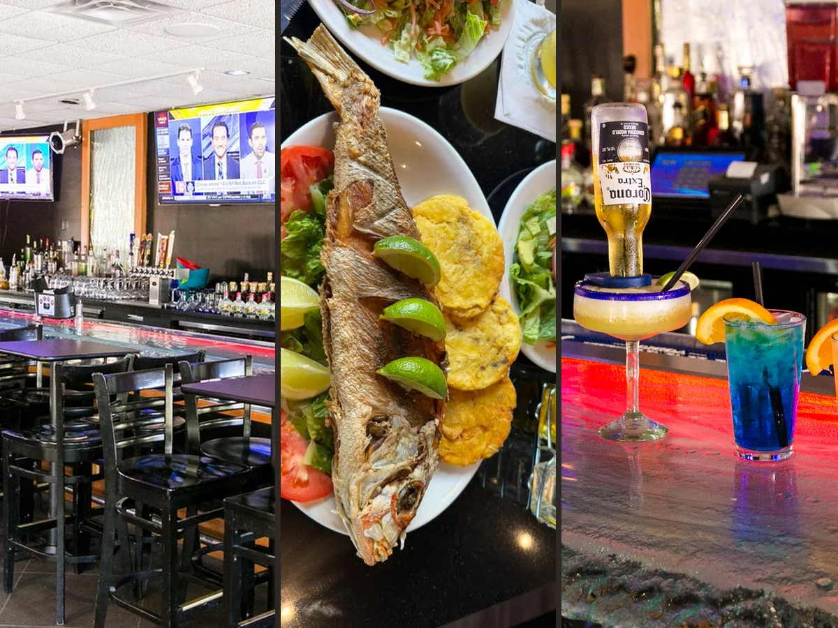 Latin restaurant interior with a relaxed, lively feel.